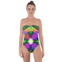Honeycomb High Tie Back One Piece Swimsuit by Thespacecampers