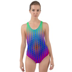 Intoxicating Rainbows Cut-out Back One Piece Swimsuit by Thespacecampers