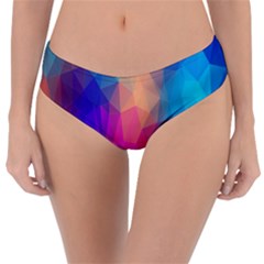 Triangles Polygon Color Reversible Classic Bikini Bottoms