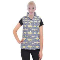 Abstract Pattern Geometric Backgrounds  Women s Button Up Vest by Eskimos