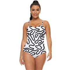 Patern Vector Retro Full Coverage Swimsuit by nate14shop