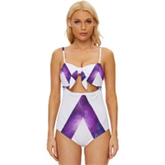 Bastille Galaksi Knot Front One-piece Swimsuit by nate14shop