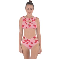 Water Melon Red Bandaged Up Bikini Set  by nate14shop