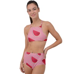 Water Melon Red High Waist Tankini Set by nate14shop