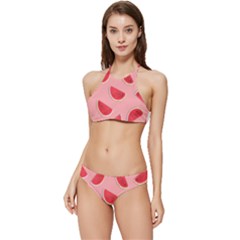 Water Melon Red Banded Triangle Bikini Set by nate14shop