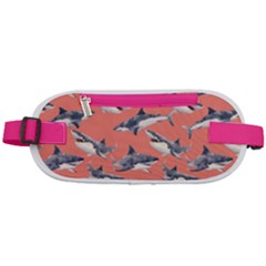 Watercolor-sharks Rounded Waist Pouch by walala