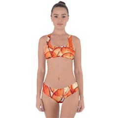 Orange Criss Cross Bikini Set