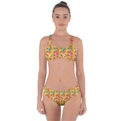 Pattern Criss Cross Bikini Set by nate14shop