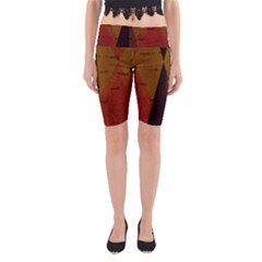 Abstract 004 Yoga Cropped Leggings by nate14shop