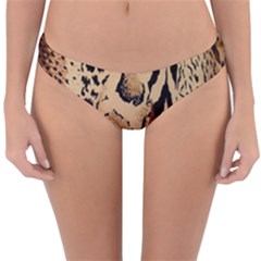Animal-pattern-design-print-texture Reversible Hipster Bikini Bottoms by nate14shop