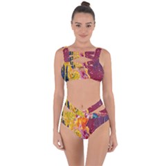 Art-color Bandaged Up Bikini Set 