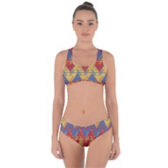 Aztec Criss Cross Bikini Set by nate14shop