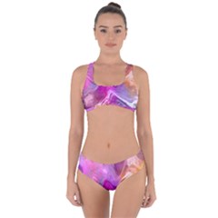 Background-color Criss Cross Bikini Set