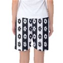 Black-and-white-flower-pattern-by-zebra-stripes-seamless-floral-for-printing-wall-textile-free-vecto Women s Basketball Shorts View2