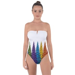 Christmas-002 Tie Back One Piece Swimsuit