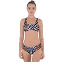 Cuts  Catton Tiger Criss Cross Bikini Set View1