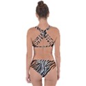 Cuts  Catton Tiger Criss Cross Bikini Set View2