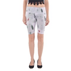 Background-white Abstrack Yoga Cropped Leggings by nate14shop