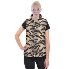 Tiger 001 Women s Button Up Vest by nate14shop