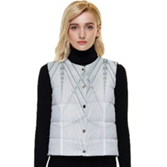 Architecture Building Women s Short Button Up Puffer Vest by artworkshop