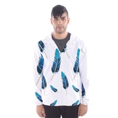 Feather Bird Men s Hooded Windbreaker by artworkshop