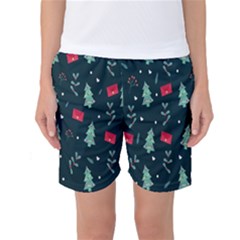 Christmas 001 Women s Basketball Shorts by nate14shop
