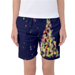 Abstract-christmas-tree Women s Basketball Shorts by nate14shop