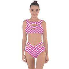 Chevrons - Pink Bandaged Up Bikini Set  by nate14shop