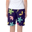 Colorful Floral Women s Basketball Shorts View2
