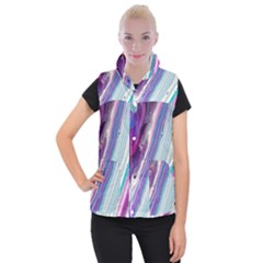 Color Acrylic Paint Art Women s Button Up Vest by artworkshop