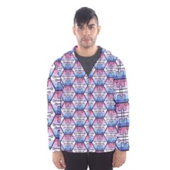 Hackers Town Void Mantis Hexagon Bigender Seven 7 Stripe Pride Flag Men s Hooded Windbreaker by WetdryvacsLair