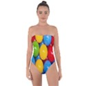 Background-b 001 Tie Back One Piece Swimsuit View1