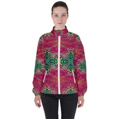 Dreamy Cheetah Women s High Neck Windbreaker by Thespacecampers