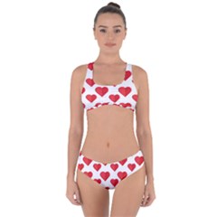 Heart-004 Criss Cross Bikini Set by nate14shop