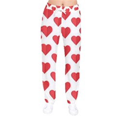 Heart-004 Women Velvet Drawstring Pants