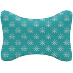 Snowflakes 002 Seat Head Rest Cushion by nate14shop