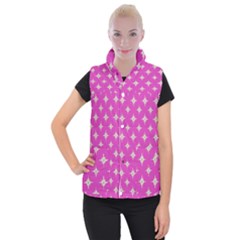 Star-pattern-b 001 Women s Button Up Vest by nate14shop