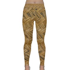 Esparto-tissue-braided-texture Classic Yoga Leggings by Jancukart