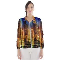 Skyline-light-rays-gloss-upgrade Women s Windbreaker by Jancukart