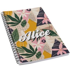Floral Plants Jungle Polka 1 5 5  X 8 5  Notebook by flowerland