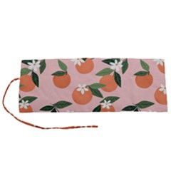 Tropical Polka Plants 4 Roll Up Canvas Pencil Holder (s) by flowerland
