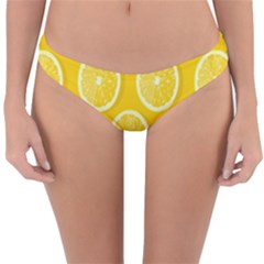 Lemon-fruits-slice-seamless-pattern Reversible Hipster Bikini Bottoms