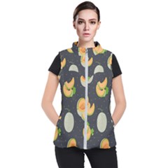 Melon-whole-slice-seamless-pattern Women s Puffer Vest by nate14shop