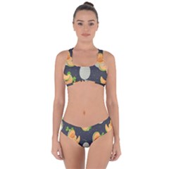 Melon-whole-slice-seamless-pattern Criss Cross Bikini Set by nate14shop