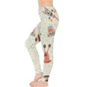 Seamless-background-with-spaceships-stars Leggings  View3