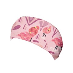 Seamless-pattern-with-flamingo Yoga Headband by nate14shop