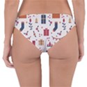 Christmas-gifts-socks-pattern Reversible Hipster Bikini Bottoms View2
