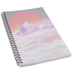 Mountain Sunset Above Clouds 5 5  X 8 5  Notebook by walala