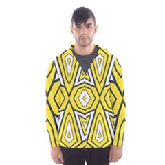 Abstract Pattern Geometric Backgrounds  Men s Hooded Windbreaker by Eskimos