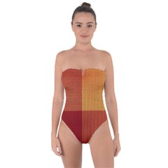 Tablecloth Tie Back One Piece Swimsuit